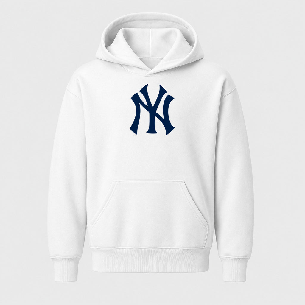 Youth New York Yankees Pullover Hoodie - White