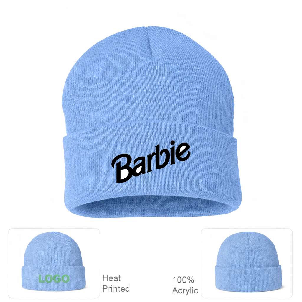 Barbie Beanie Hat - Sky Blue