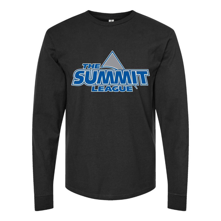 Men's The Summit League Logo Long sleeves Cotton Blend T-Shirt - Black