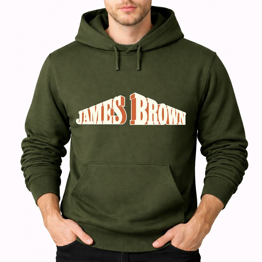 Men's James Brown Pullover Hoodie - Army Green