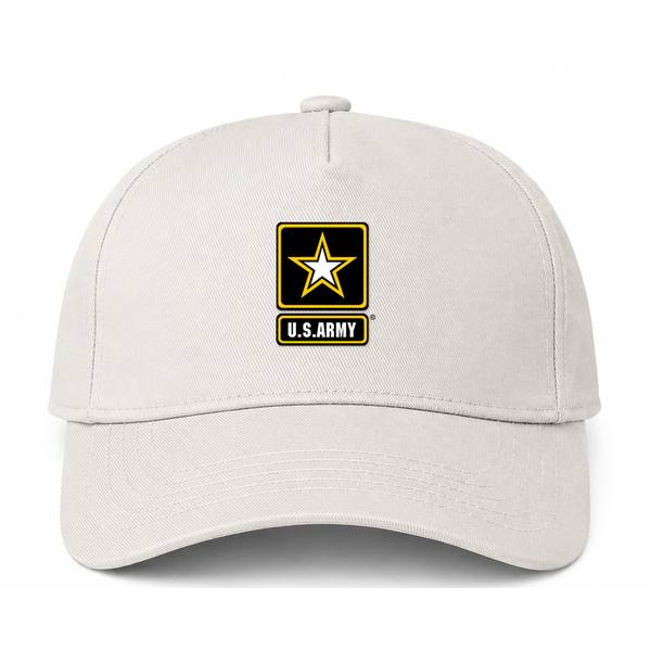 U.S. Army Logo Beige Dad Baseball Cap Hat
