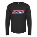 Men's Snickers-Logo-food-1536x864 Long sleeves Cotton Blend T-Shirt - Black