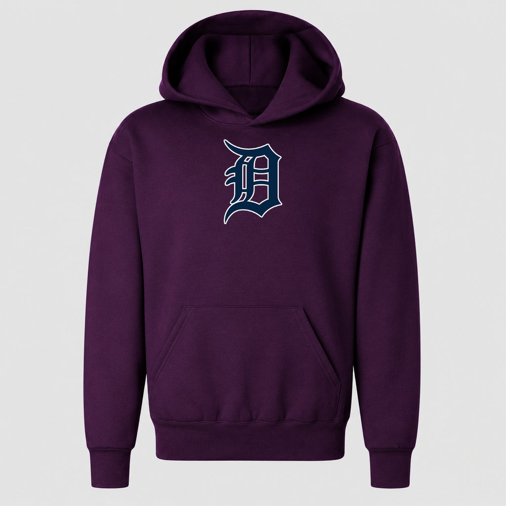 Youth Detroit Tigers Pullover Hoodie - Purple