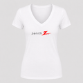 Women's Zenith V Neck T-Shirt in white
