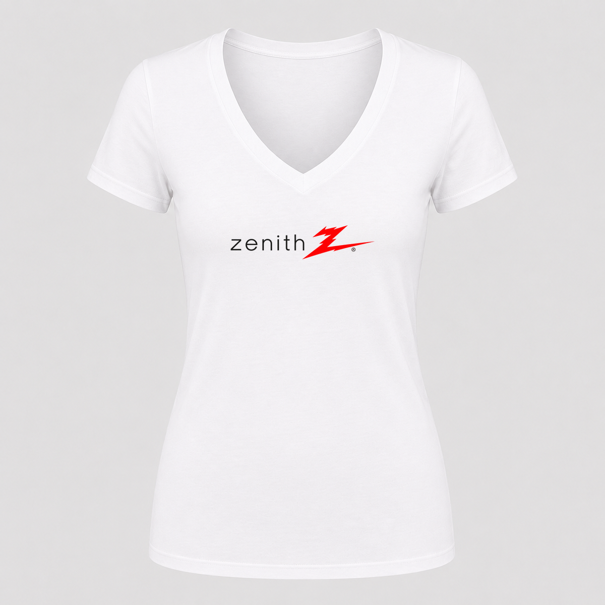 Women's Zenith V Neck T-Shirt in white
