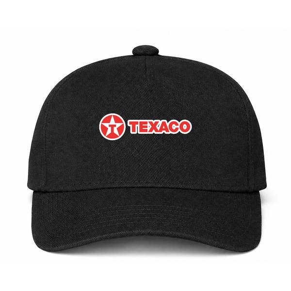 Texaco Logo Black Dad Baseball Cap Hat