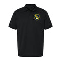 Men's Milwaukee Brewers Dry Blend Polo - Black