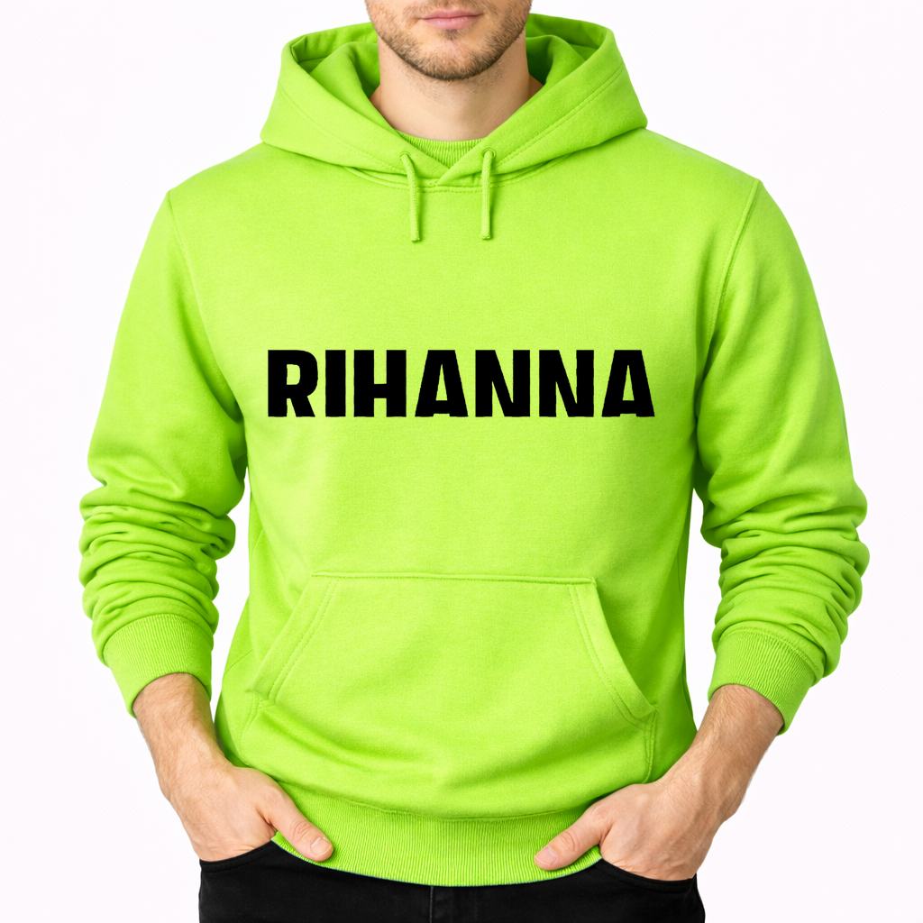 Men's Rihanna Pullover Hoodie - Lime green