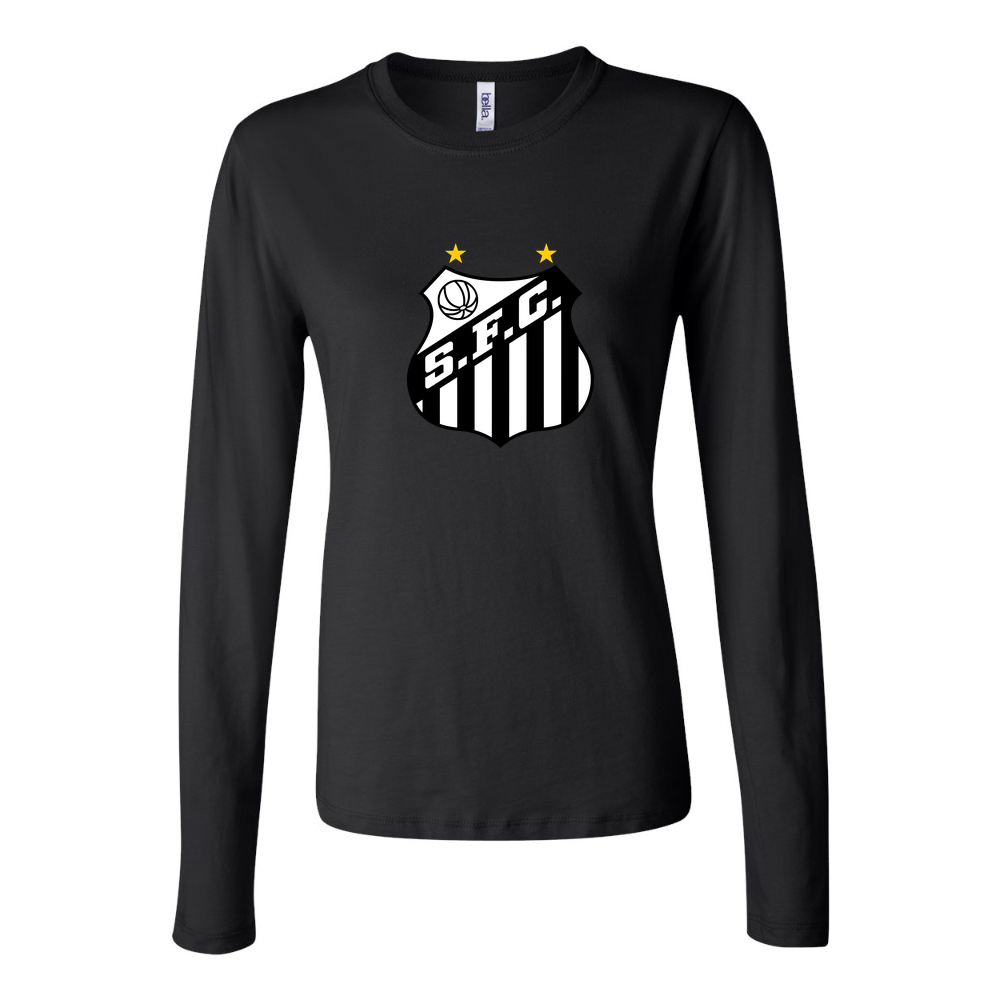 Women's Santos FC Long Sleeve T-Shirt - Black