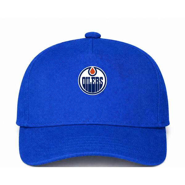 Edmonton Oilers NHL Logo Blue Dad Baseball Cap Hat
