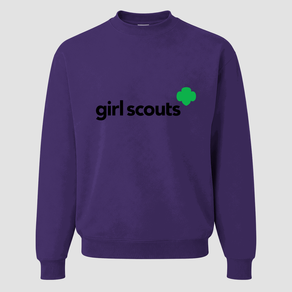 Men's Girl Scouts Logo Crewneck Sweatshirt - Purple