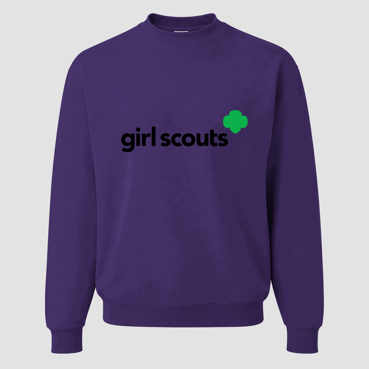 Men's Girl Scouts Logo Crewneck Sweatshirt - Purple