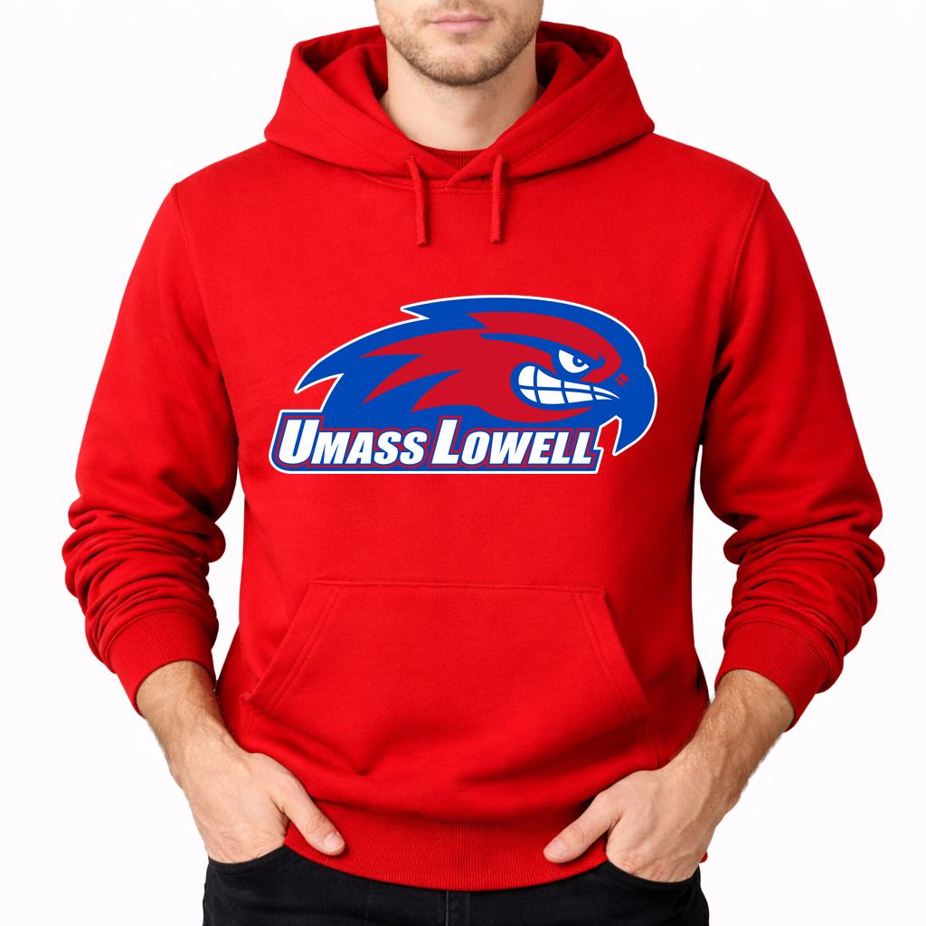 Men's UMass Lowell River Hawks Pullover Hoodie - Red