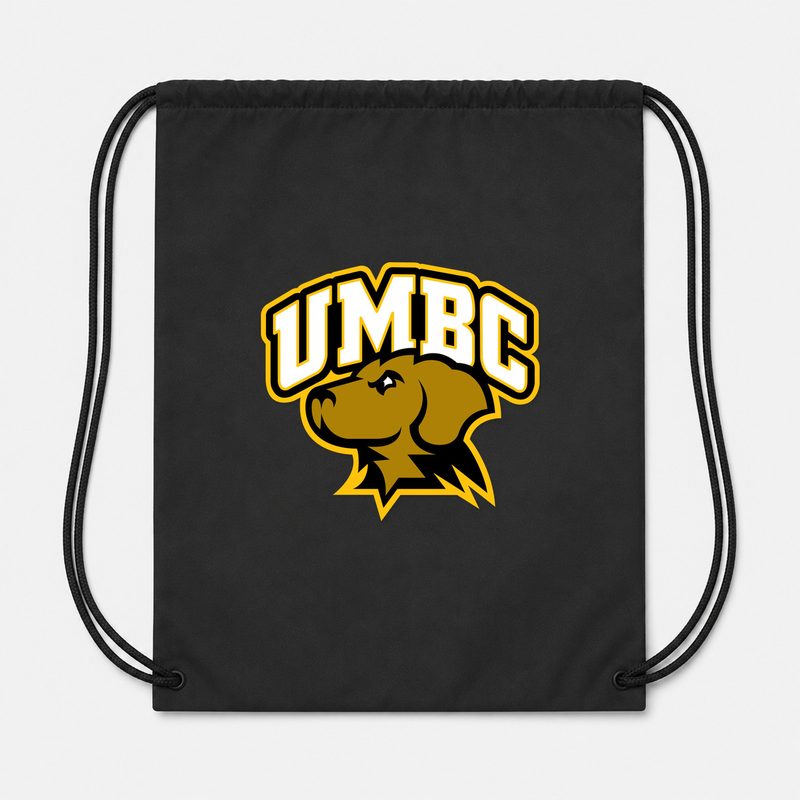 UMBC Retrievers Drawstring Bag - Black