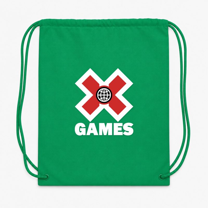 X Games .white Drawstring Bag - Green