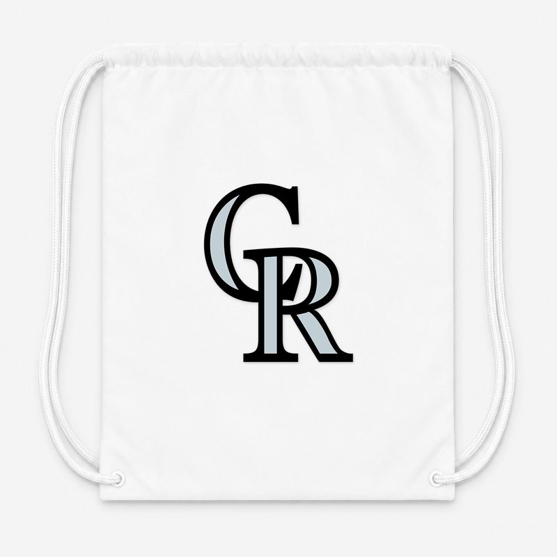 Colorado Rockies Drawstring Bag - White