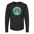 Men's starbucks-logo-starbucks-icon-transparent-free-png Long sleeves Cotton Blend T-Shirt - Black
