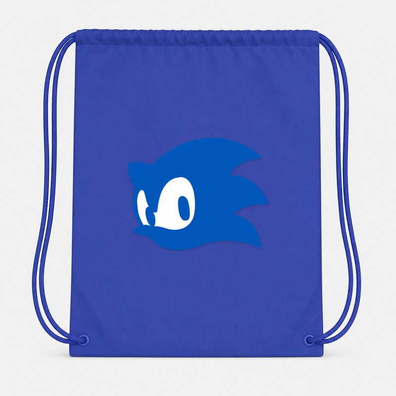 Sonic Drawstring Bag - Blue