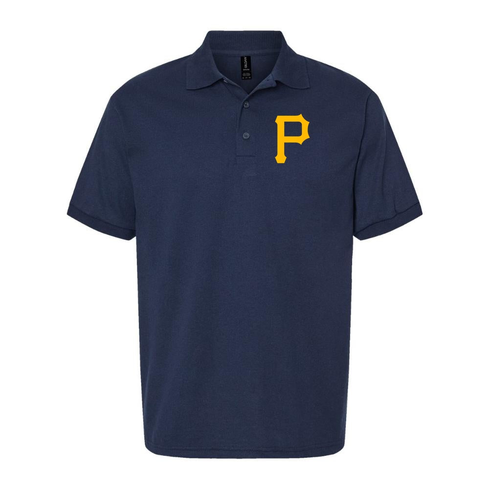 Men's Pittsburgh Pirates Dry Blend Polo - Navy