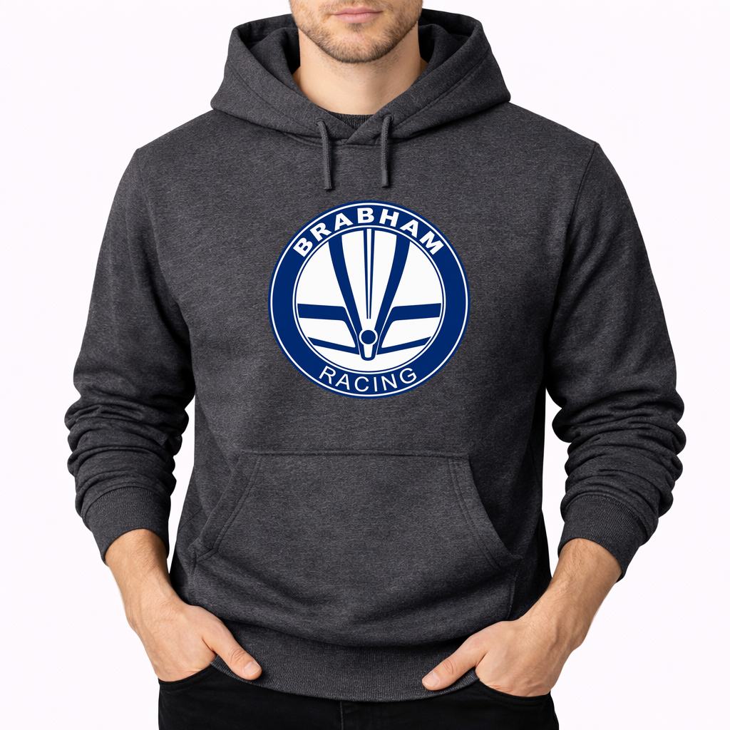 Men's Brabham Racing Pullover Hoodie - Charcoal