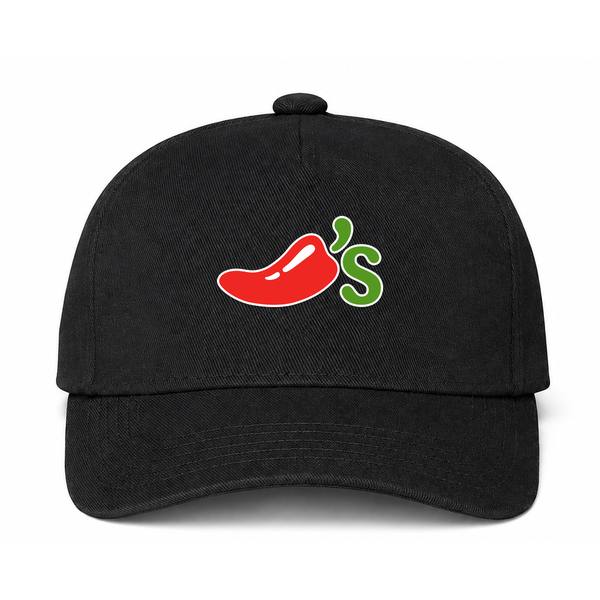 Chili's Logo Version 2 Black Dad Baseball Cap Hat