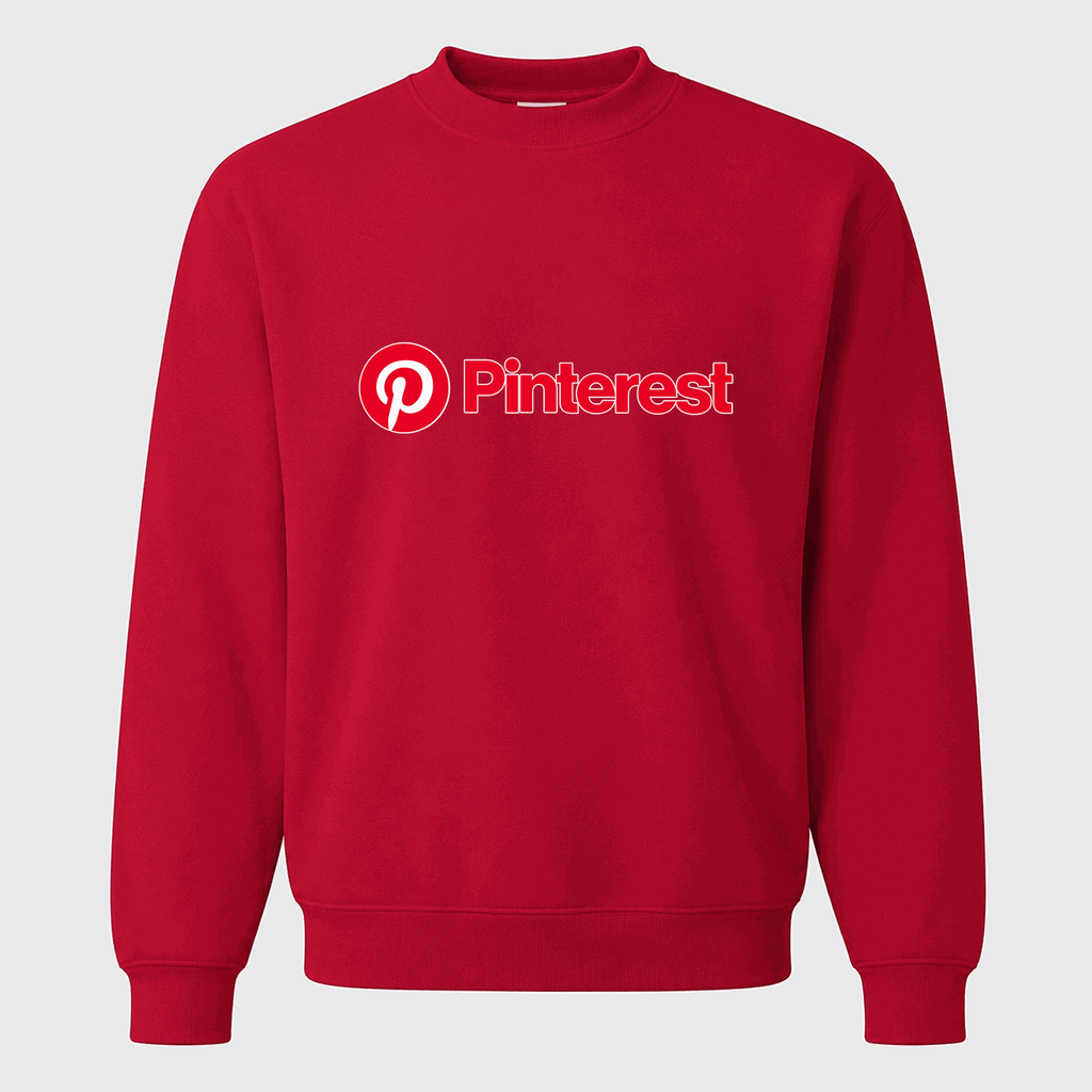Men's Pinterest Crewneck Sweatshirt - Red