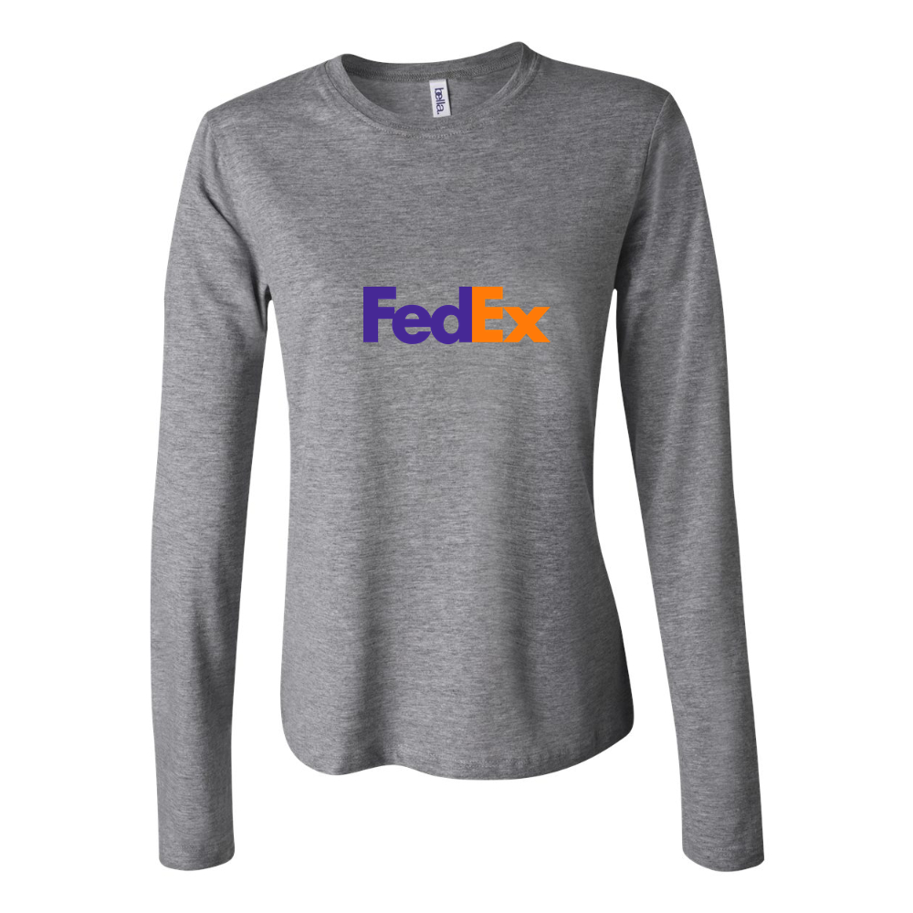 Women's FedEx Long Sleeve T-Shirt - Gray