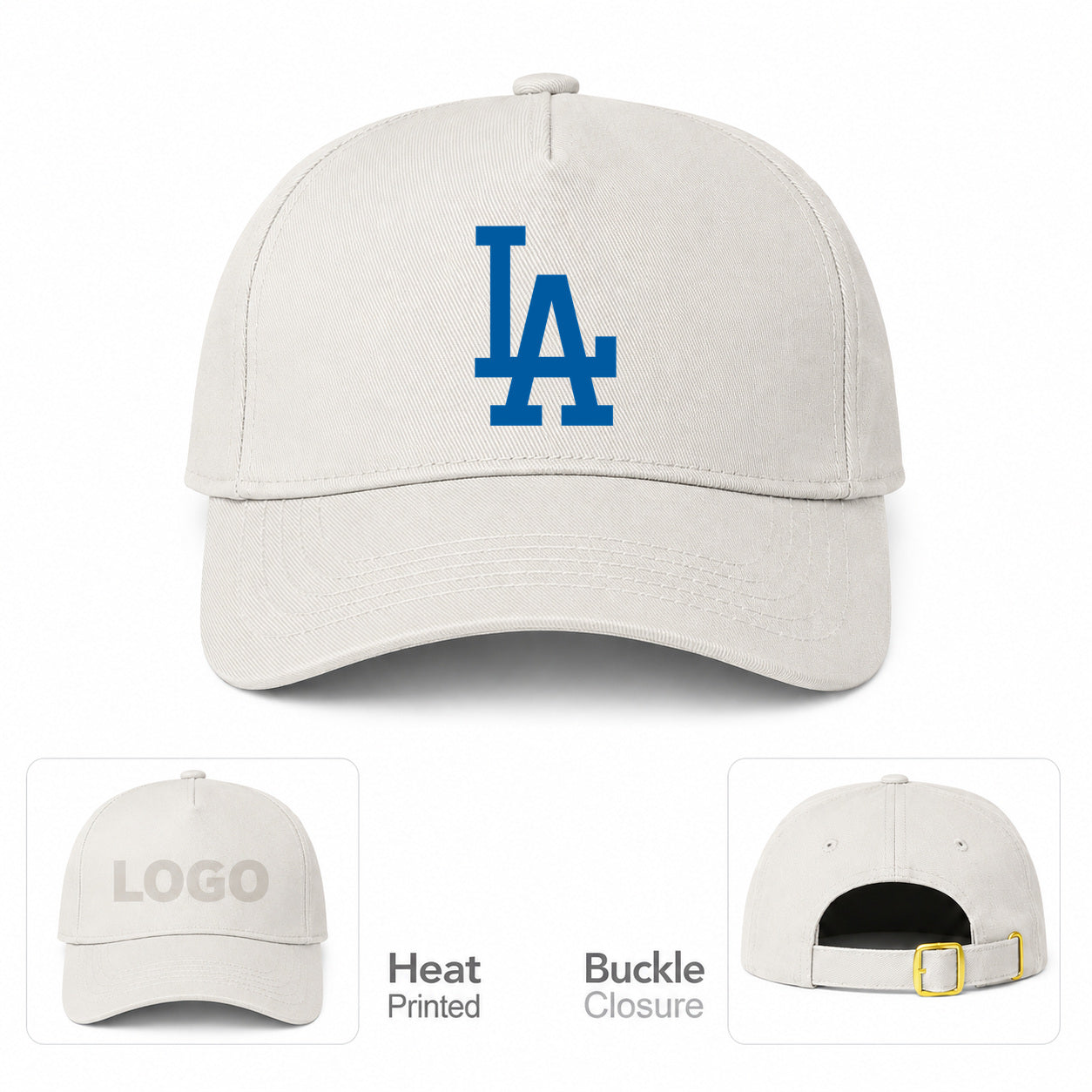 MLB Los Angeles Dodgers Baseball Cap Hat - Beige