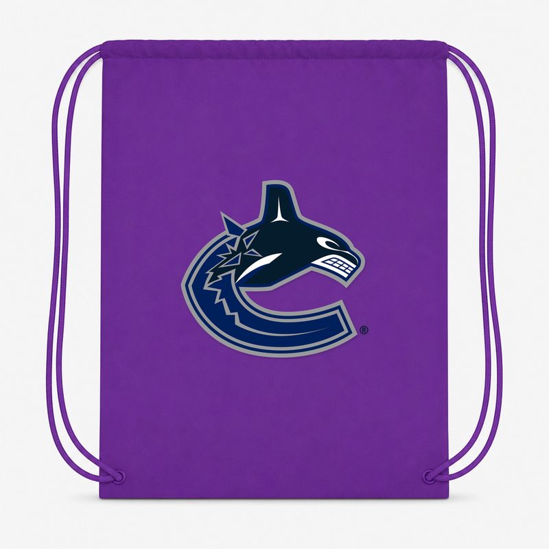 Vancouver Canucks Drawstring Bag - Purple