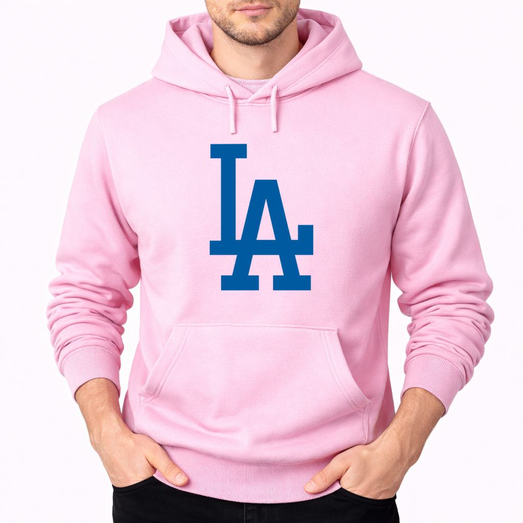 Men's Los Angeles Dodgers Pullover Hoodie - Pink