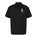 Men's Seattle Mariners Dry Blend Polo - Black