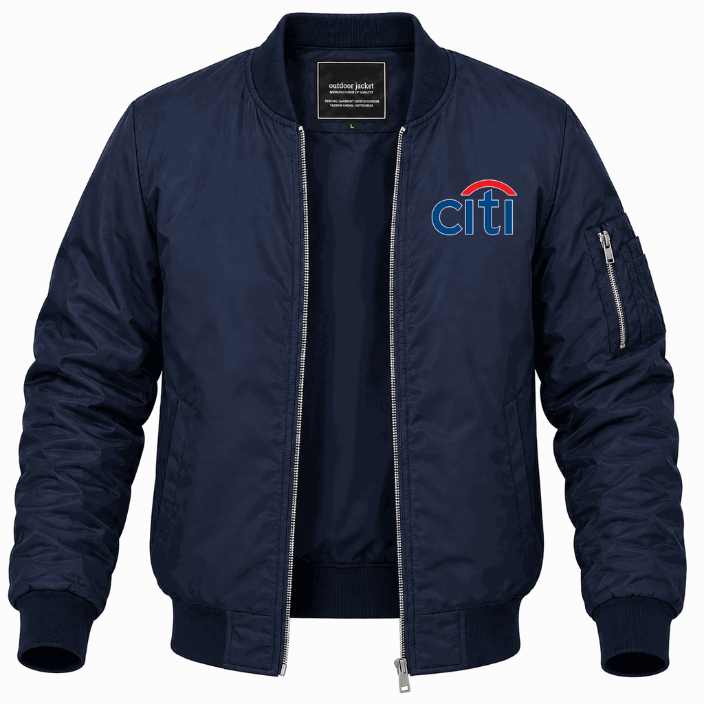 Men's Citi Bank Lightweight Bomber Jacket - Navy