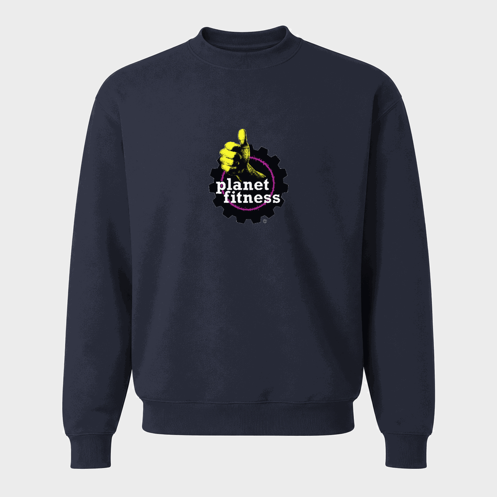 Men's Planet Fitness Crewneck Sweatshirt - Navy