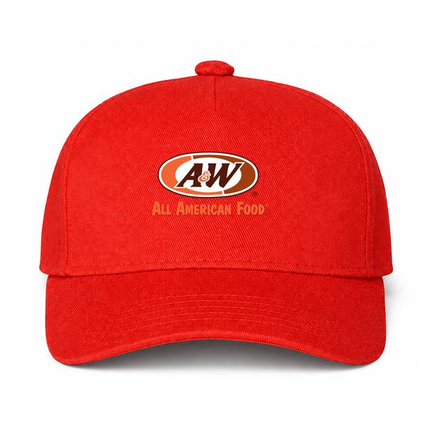 A&W Logo Red Dad Baseball Cap Hat
