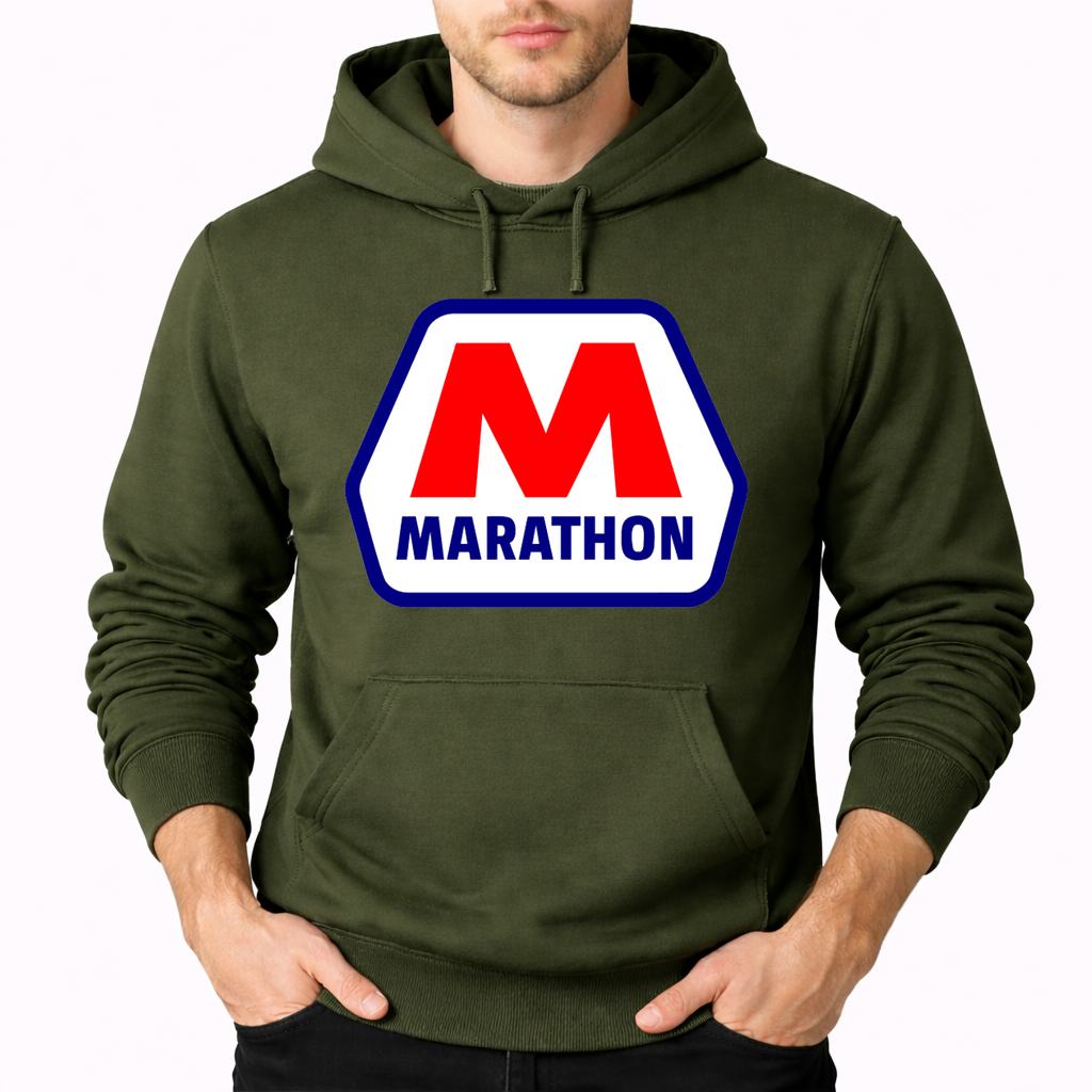 Men's Marathon Pullover Hoodie - Army Green