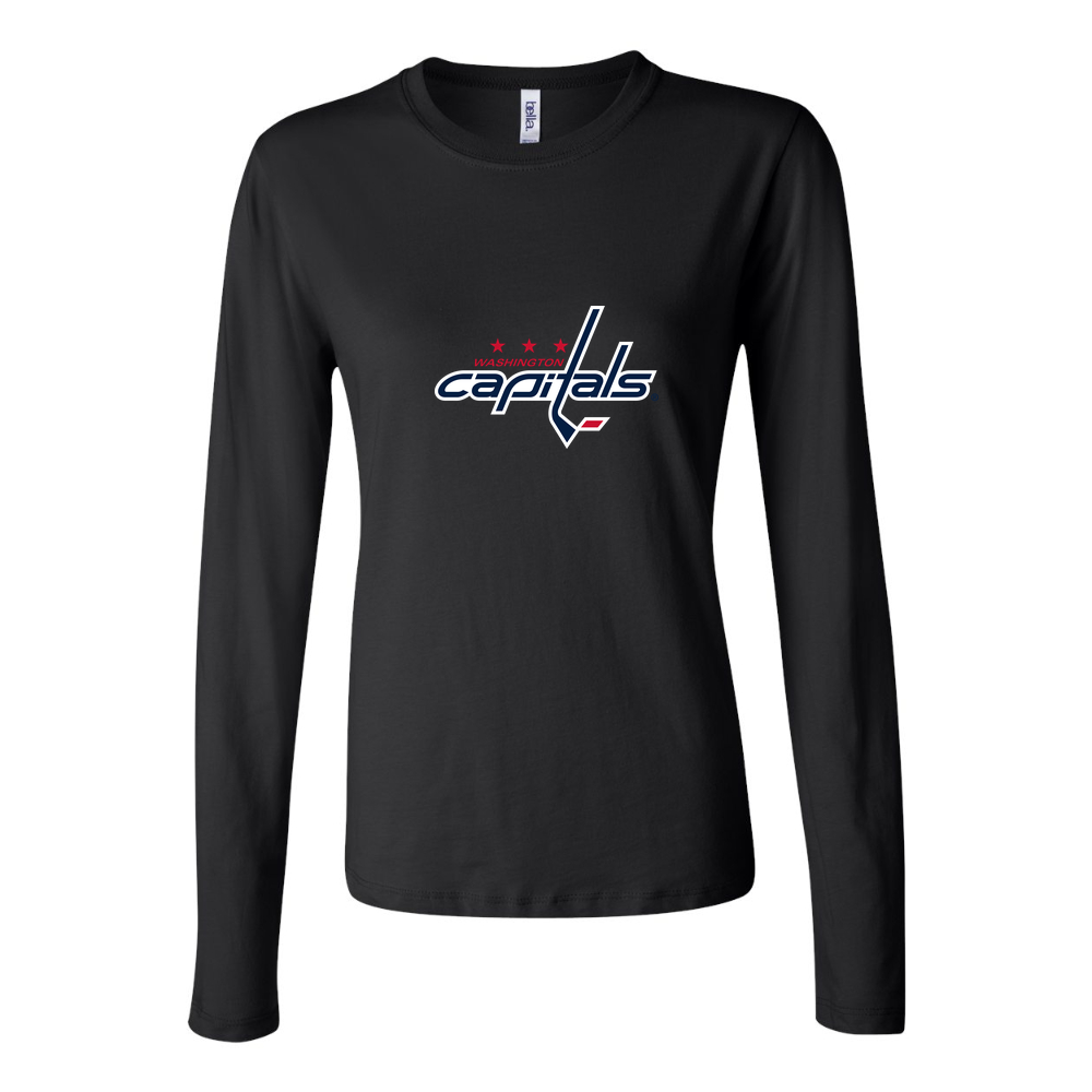 Women's Washington Capitals Long Sleeve T-Shirt - Black
