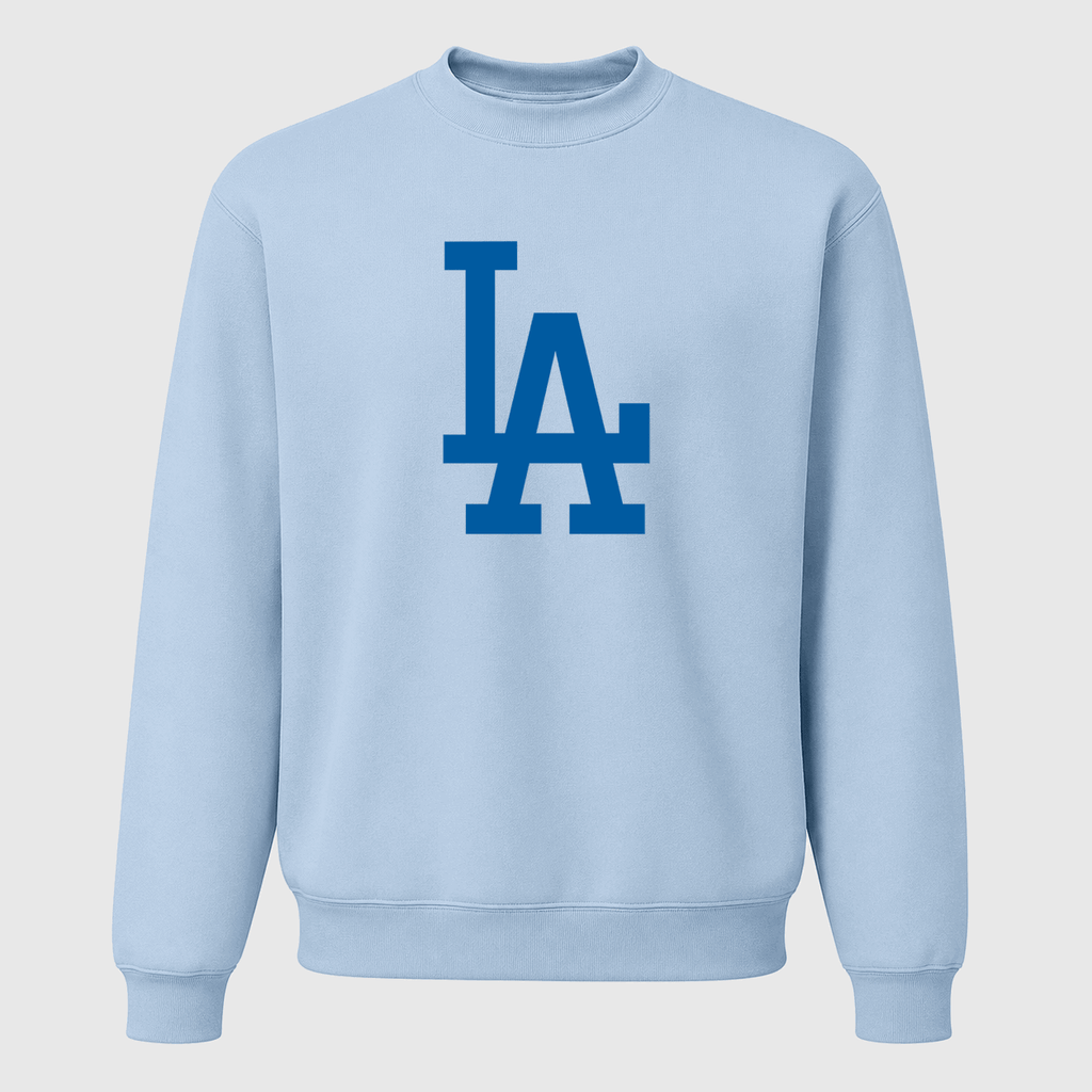 Men's Los Angeles Dodgers Crewneck Sweatshirt - Sky Blue