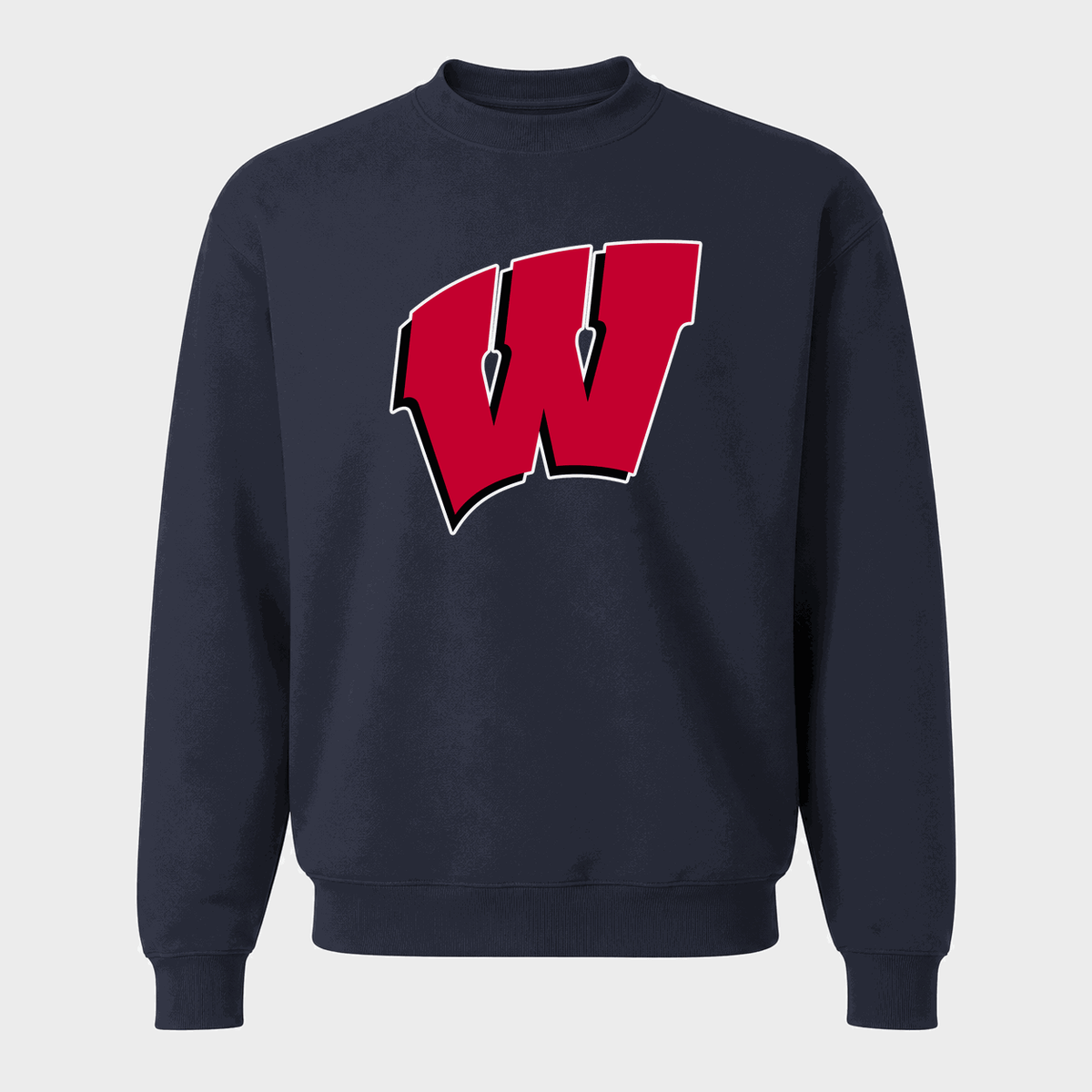 Men's Wisconsin Badgers Crewneck Sweatshirt - Navy
