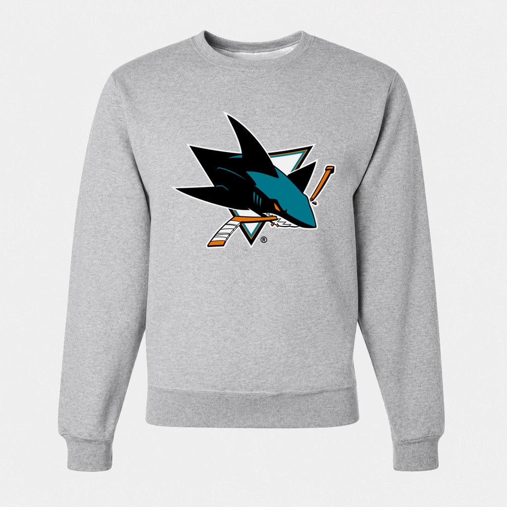 Men's San Jose Sharks Crewneck Sweatshirt - Gray