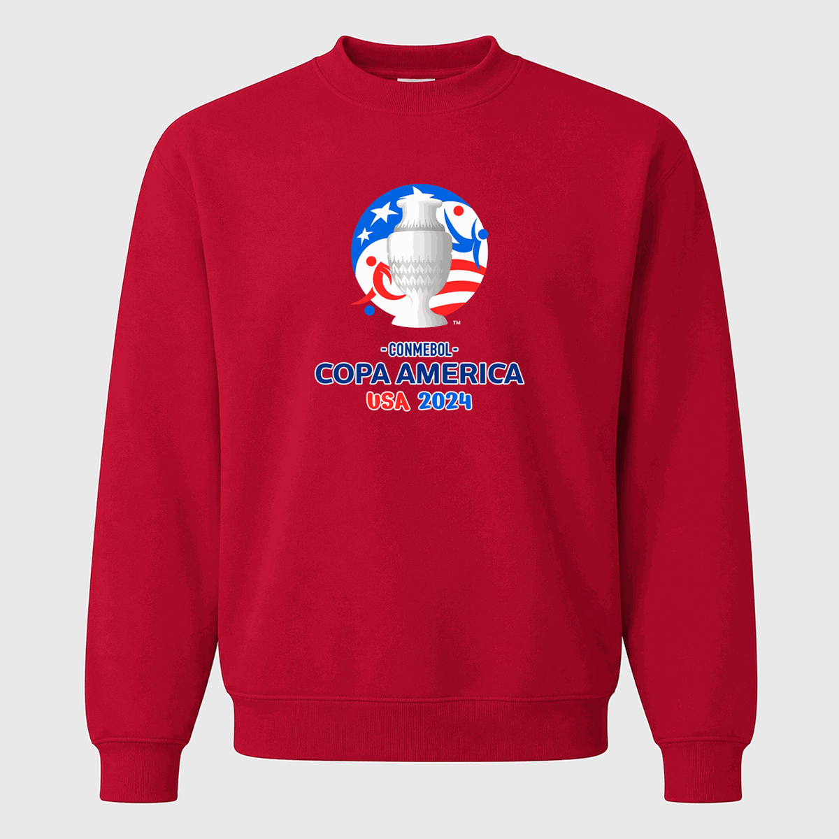 Men's Copa América 2024 Logo Crewneck Sweatshirt - Red