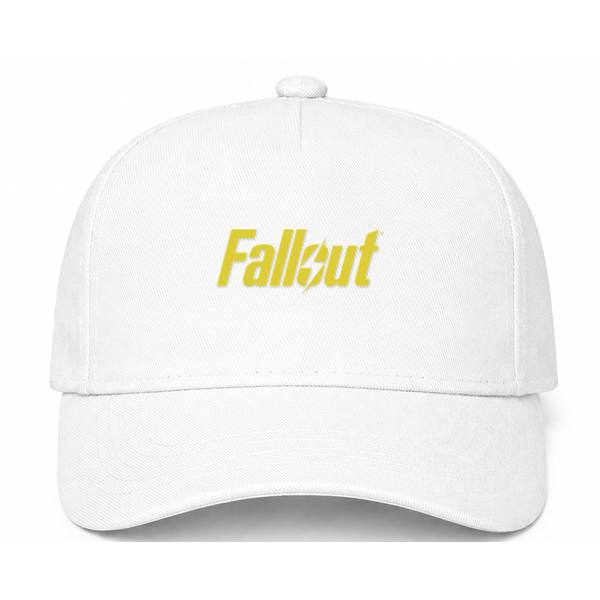 Fallout Logo White Dad Baseball Cap Hat