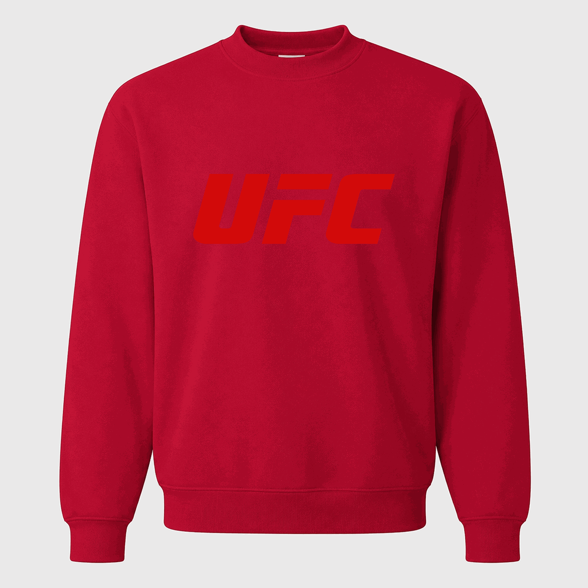 Men's UFC Logo Crewneck Sweatshirt - Red