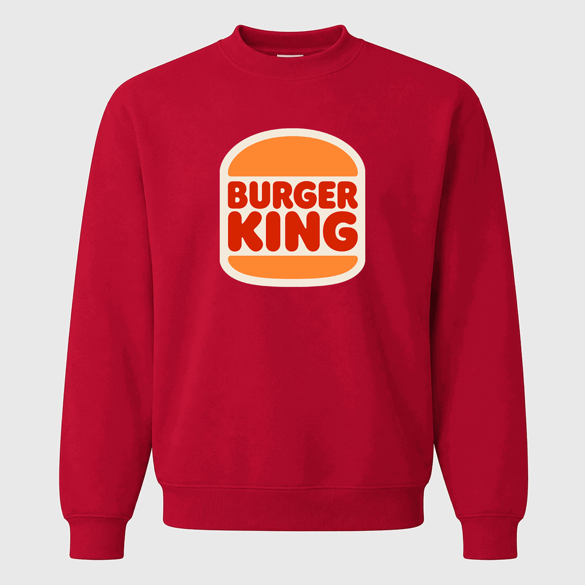 Men's Burger King Crewneck Sweatshirt - Red