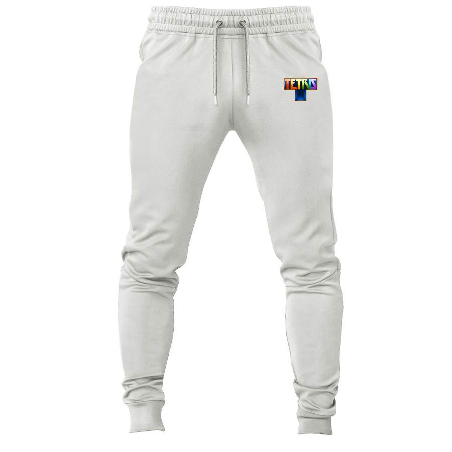 Tetris joggers sweatpants - White
