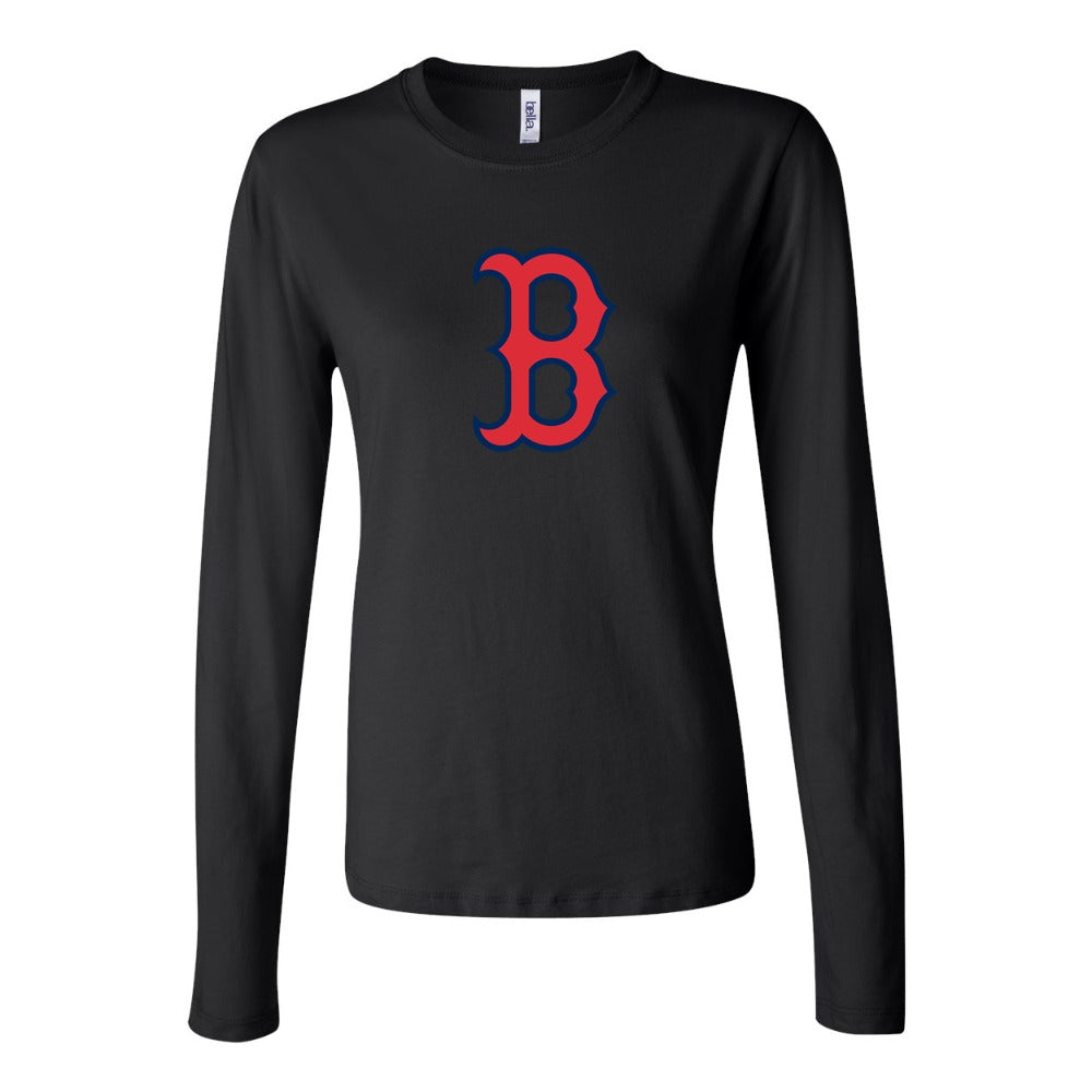 Women's Boston Red Sox Long Sleeve T-Shirt - Black