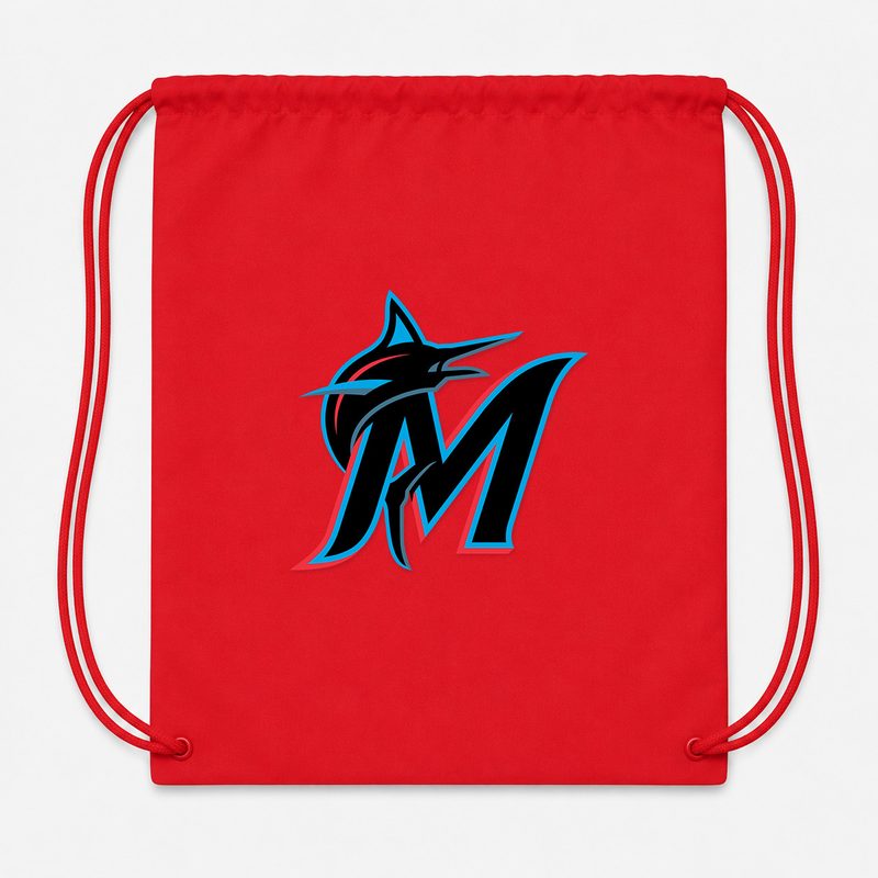 Miami Marlins Drawstring Bag - Red