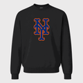 Men's New York Mets Crewneck Sweatshirt - Black