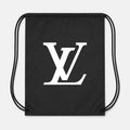 Louis Vuitton White Drawstring Bag - Black