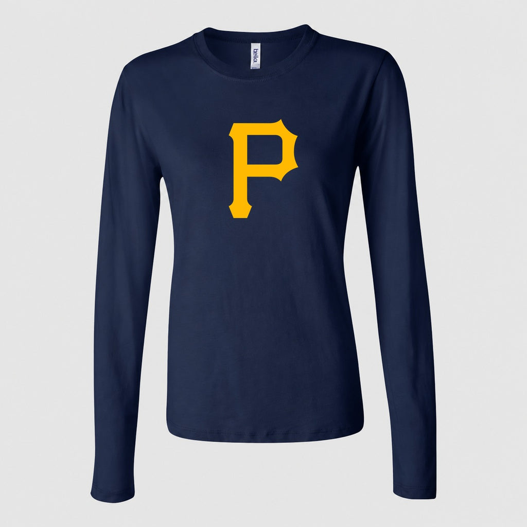 Women's Pittsburgh Pirates Long Sleeve T-Shirt - Navy