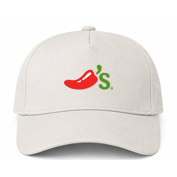 Chili's Logo Beige Dad Baseball Cap Hat